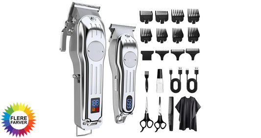 Genopladeligt Trådløst Hårklipper- og Trimmersæt