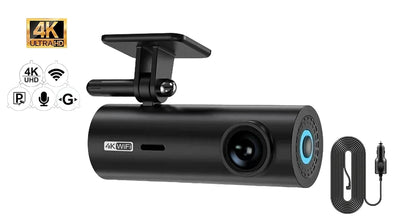 4K Bil Dash Cam Med WIFI