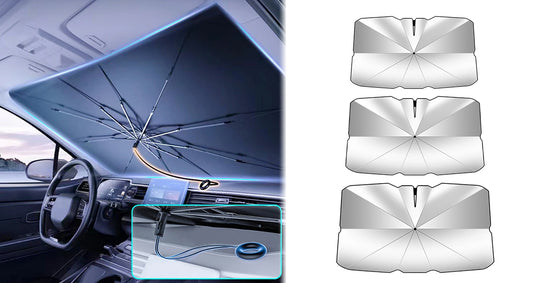 Foldbar Solskærm Paraply til Bil