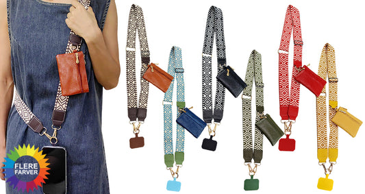 Justerbar Crossbody-Telefonrem med Pung