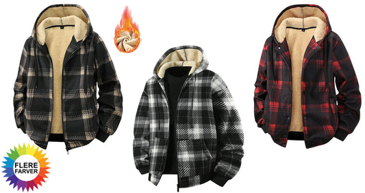 Herre Casual Hættetrøje Fleece Varm Jakke