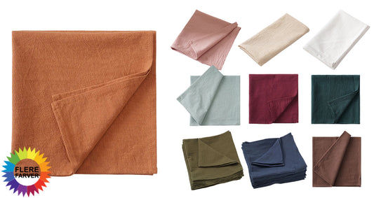 24 stk. Bomuldsservietter – 40x40 cm Vaskbare Genanvendelige