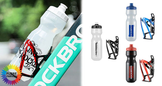 Cykelvandflaskesæt med Holder 750 ml