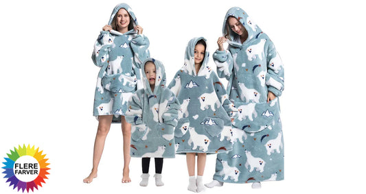 Varmt Oversize Sherpa Hættetæppe