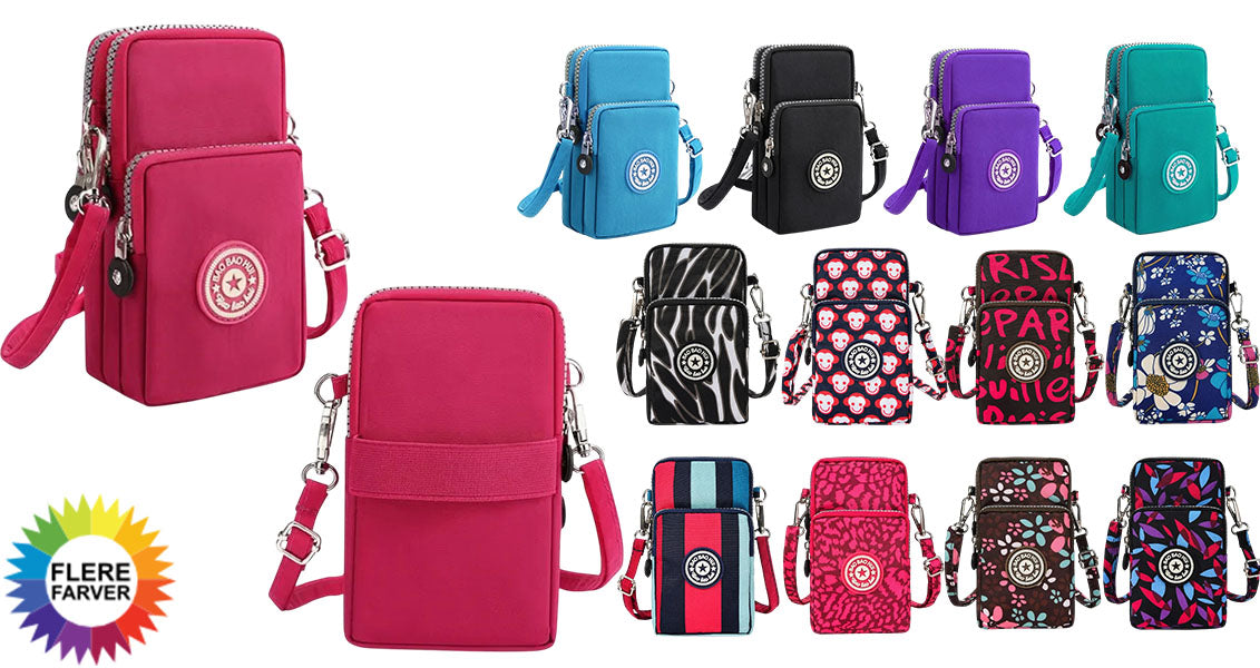 Kvinders Skrå Crossbody-Telefontaske