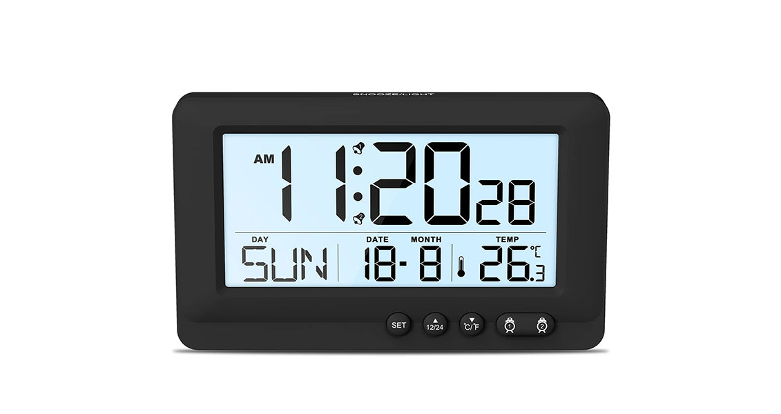 Digitalt Vækkeur med LCD-Skærm