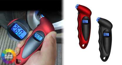 Digital Dæktryksmåler med LCD-skærm