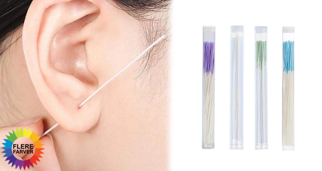 60 stk. Engangs Ørepiercing Rensepinde