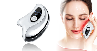 Elektrisk Gua Sha Ansigts- & Nakkemassager – Løfter, Opstrammer & Fornyende Pleje