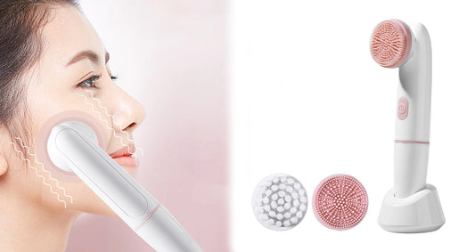2-i-1 Elektrisk Ansigtsbørste Dybderensende og Hudormefjerner