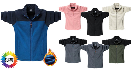 Vinter Fleecejakke i Plus Size til Mænd og Kvinder (M–9XL)