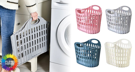 Pladsbesparende Foldbar Vasketøjskurv
