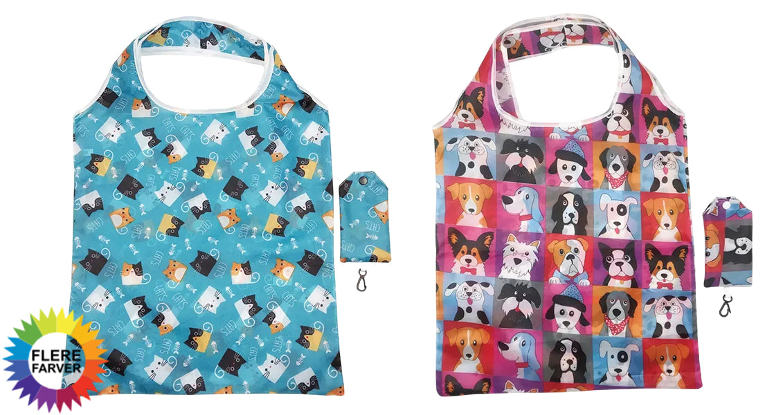 Foldbar Nylon Indkøbspose – Genanvendelig og Miljøvenlig