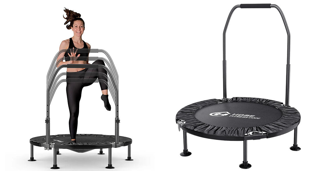 Foldbar Mini Trampolin med Håndtag – Indendørs & Udendørs