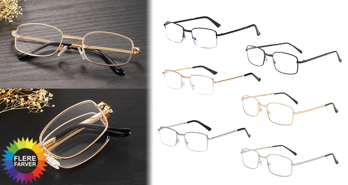 Sammenklappelige Læsebriller med Etui