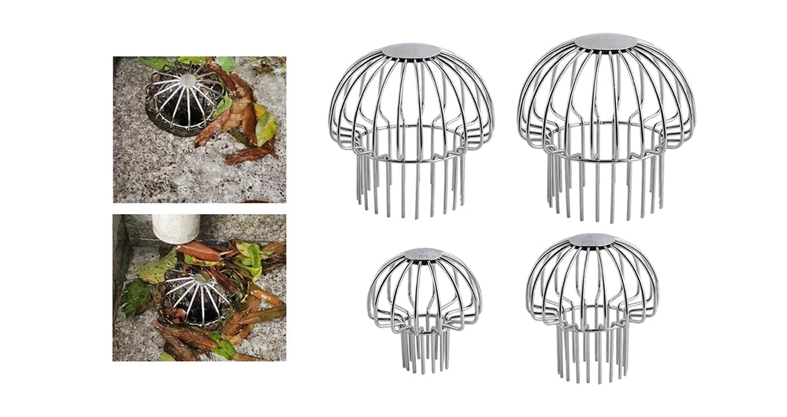 Bladfanger til Afløb i Rustfrit Stål