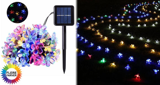 5M 20LED Solar String Lys i Blomsterdesign