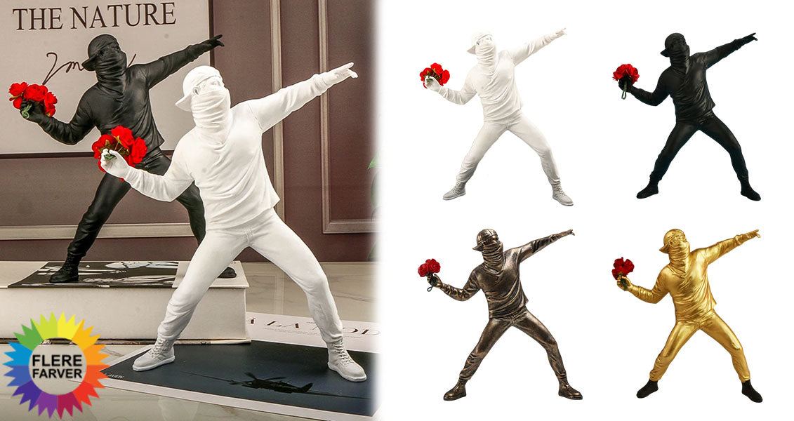 Blomsterkaster Kunststatue til Hjemmet