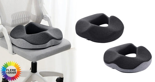 Donut Siddepude med Memory Skum