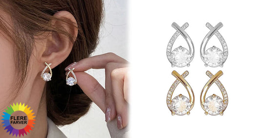 Elegante Fiskehalekrystaløreringe til Kvinder