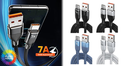 7A USB-C Hurtigopladningskabel