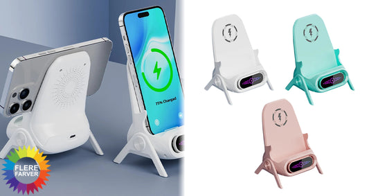 3-i-1 Hurtig Trådløs Mobiloplader Stativ