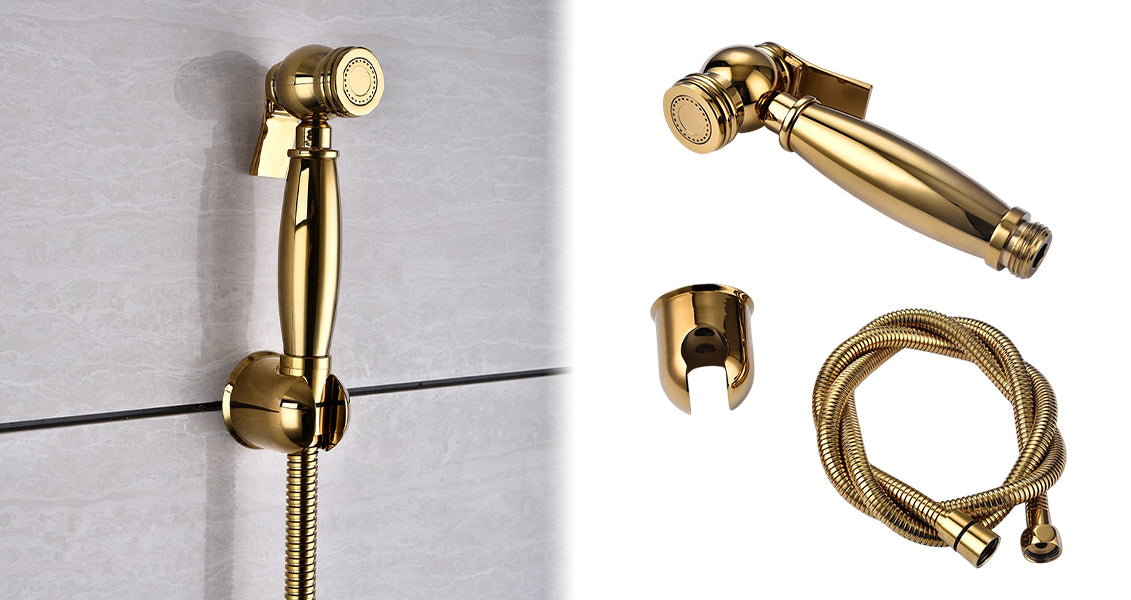 Håndholdt Bidetsprøjte i Messing i Guldfarve