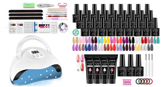 Gel Neglelak Sæt med LED-lampe – 27 Farver Manicure Sæt