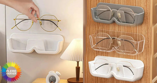 Væghængt Opbevarings- og Udstillingsreol til Briller – 1 stk.