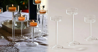 Dekorativt Glas Fyrfadslysestage