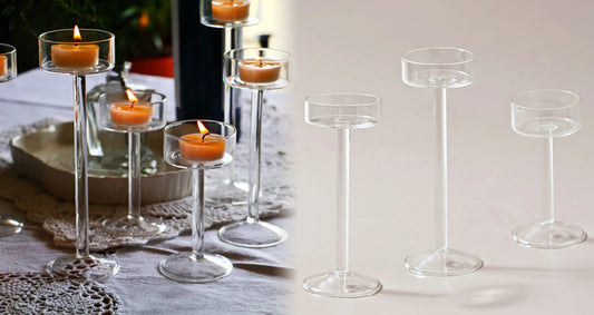 Dekorativt Glas Fyrfadslysestage