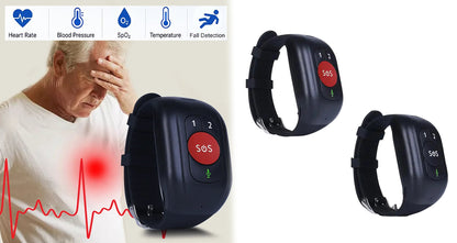 4G GPS-trackerarmbånd med SOS-opkald til Seniorer