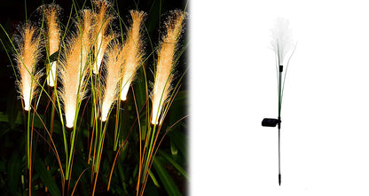 Solar LED-havelampe med Sivdesign til Haven