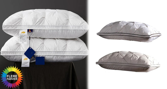 Gåsedunspude med 95% Dun og Bomuldsbetræk