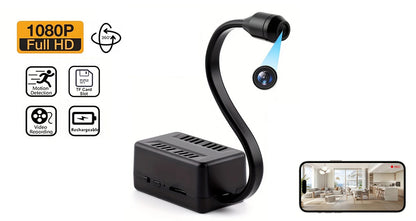 HD 1080P Mini WiFi-sikkerhedskamera med Persondetektion