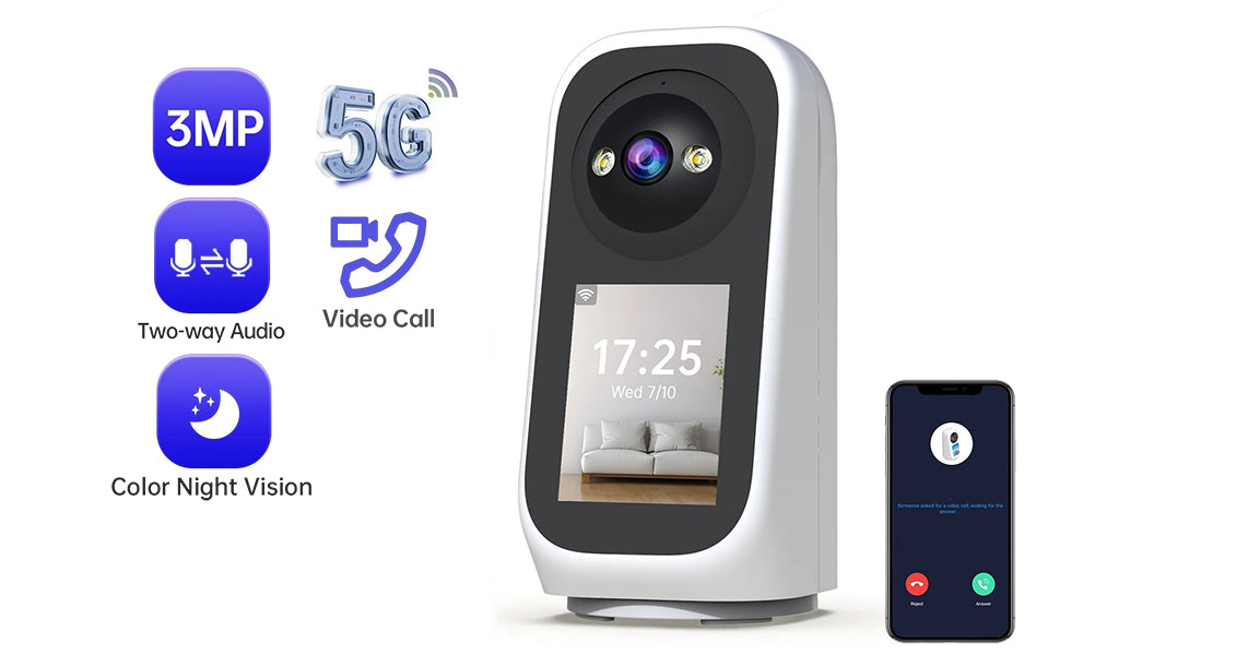 3MP HD WiFi Babymonitor Kamera