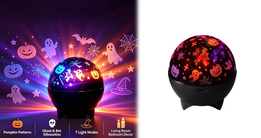 Halloween Spøgelses LED-Projektor Natlampe