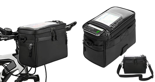 Cykelstyrstaske med Skulderrem