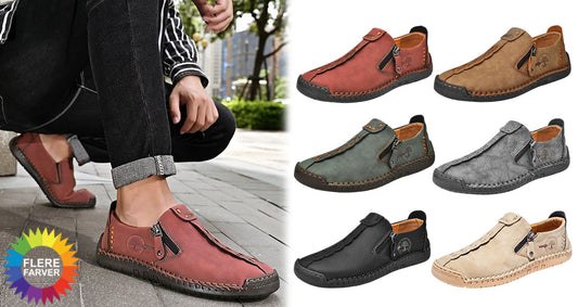 Håndlavede Læder Slip-on Loafers til Mænd