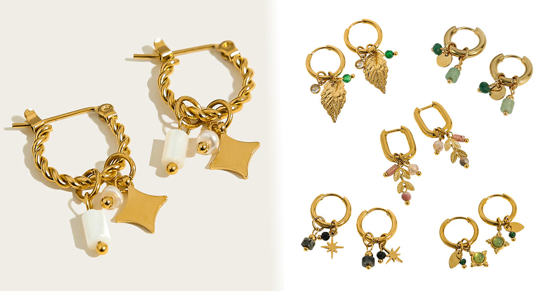 Dame Creoler med Naturlig Sten