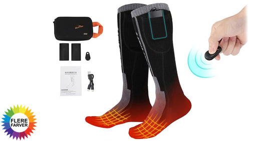 Genopladelige Varmestrømper til Vinter med Fjernbetjening