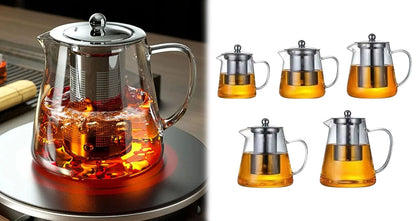 Varmebestandig Glas Tekande med Infuser