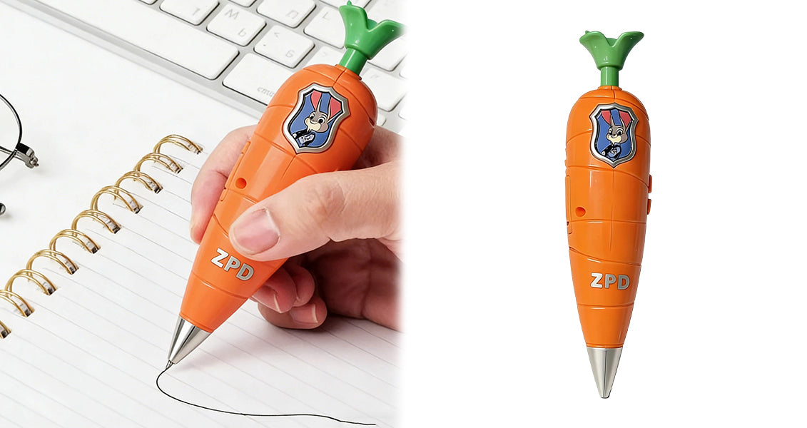 Judy Carrot 2-i-1 Stemmeoptagerpen 60 Sek. Minioptager