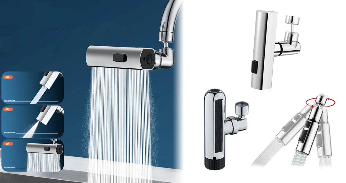 Universel Køkkenvandhane Dyse med 3 Funktioner