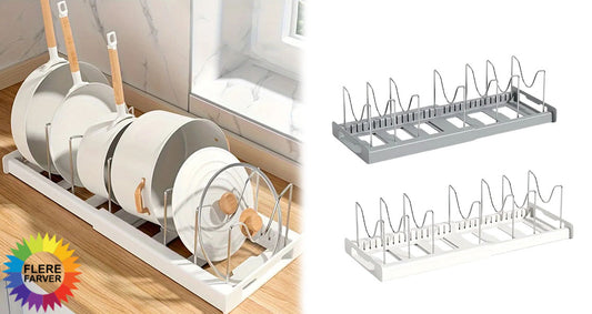 Udvidelig Køkkengryde- og Pandeorganisator