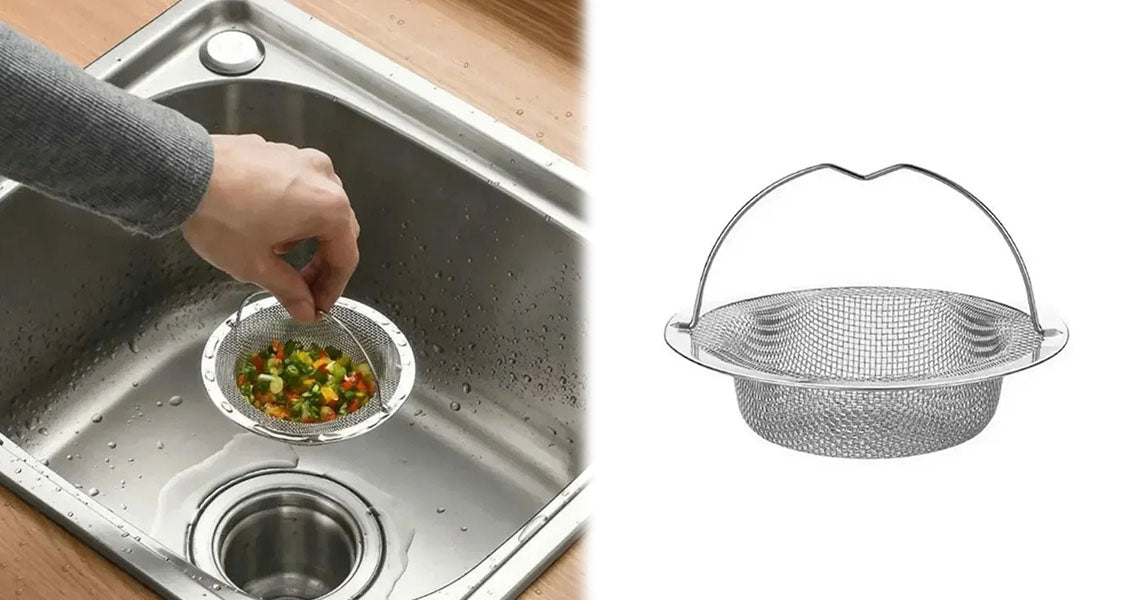 Affaldsfilter til Køkkenvask i Rustfrit Stål