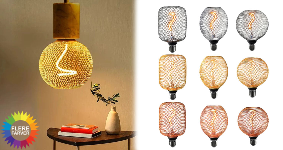 E27 LED-Pære med Metalburdæksel