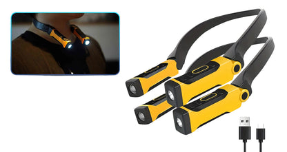 Genopladelige LED-Halslamper - Vælg mellem 1 stk. eller 2 stk.
