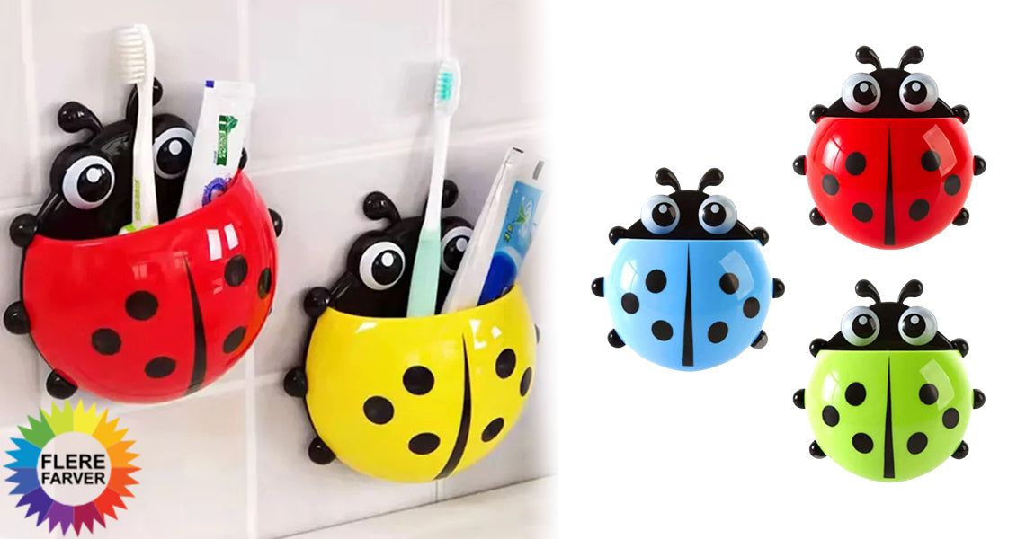 Mariehøne Tandbørsteholder med Sugekop