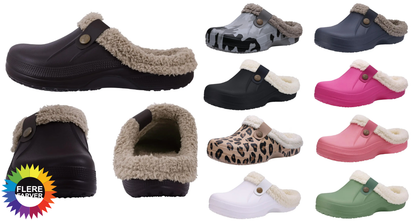 Vandtætte Mule Clogs Hjemmesko med Varmt Foer
